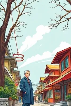 河湾第十七号封面 河湾第十七根界桩与水面倒影